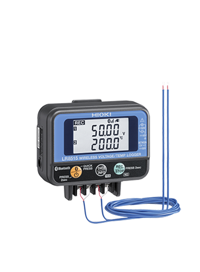 HIOKI LR8515 เครื่องบันทึกข้อมูลค่าแรงดันไฟฟ้าและค่าอุณหภูมิ (Wireless Compact - Voltage/Temp Logger)