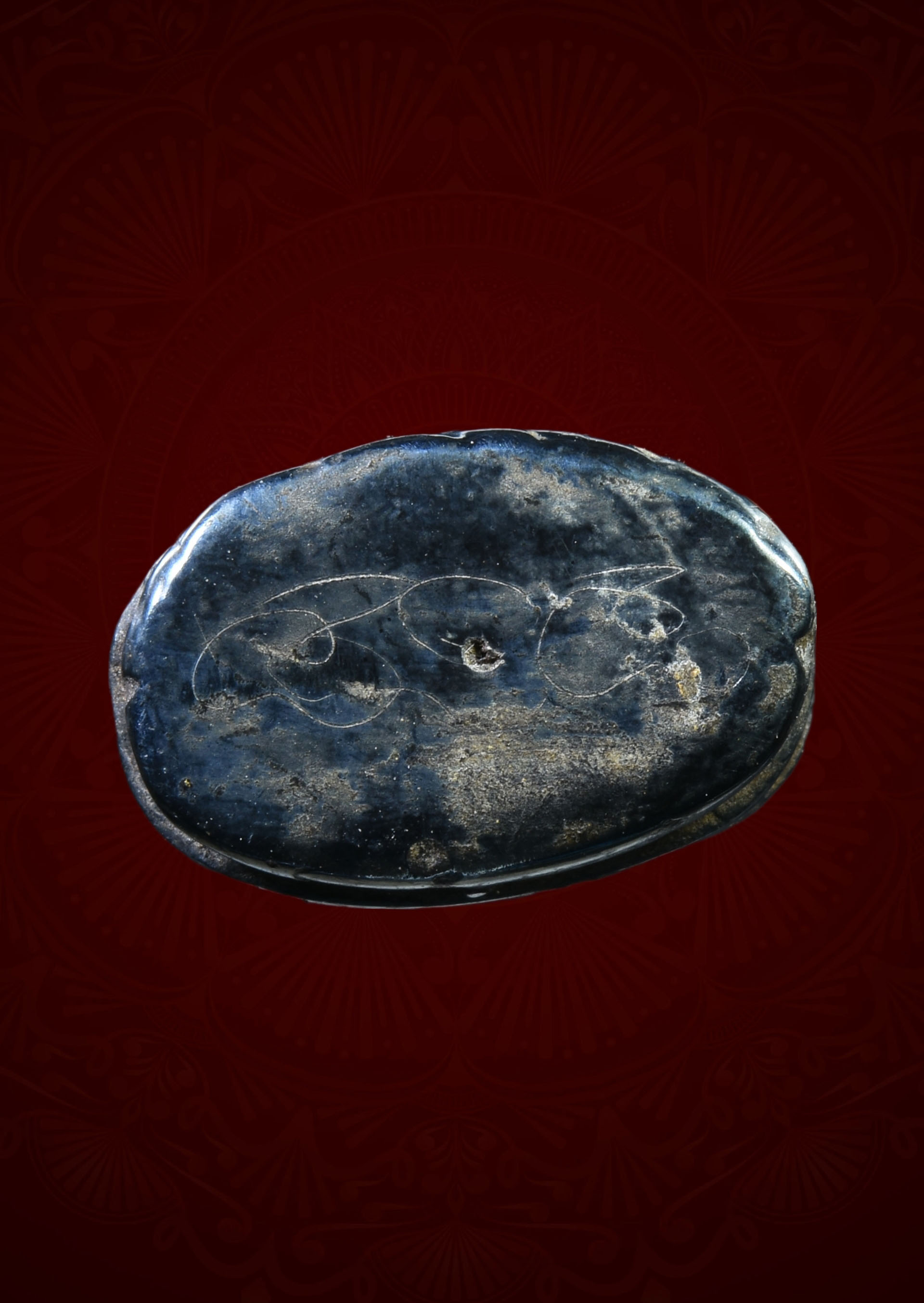 พระนาคปรก เนื้อเมฆพัตร มีคราบปิดทอง