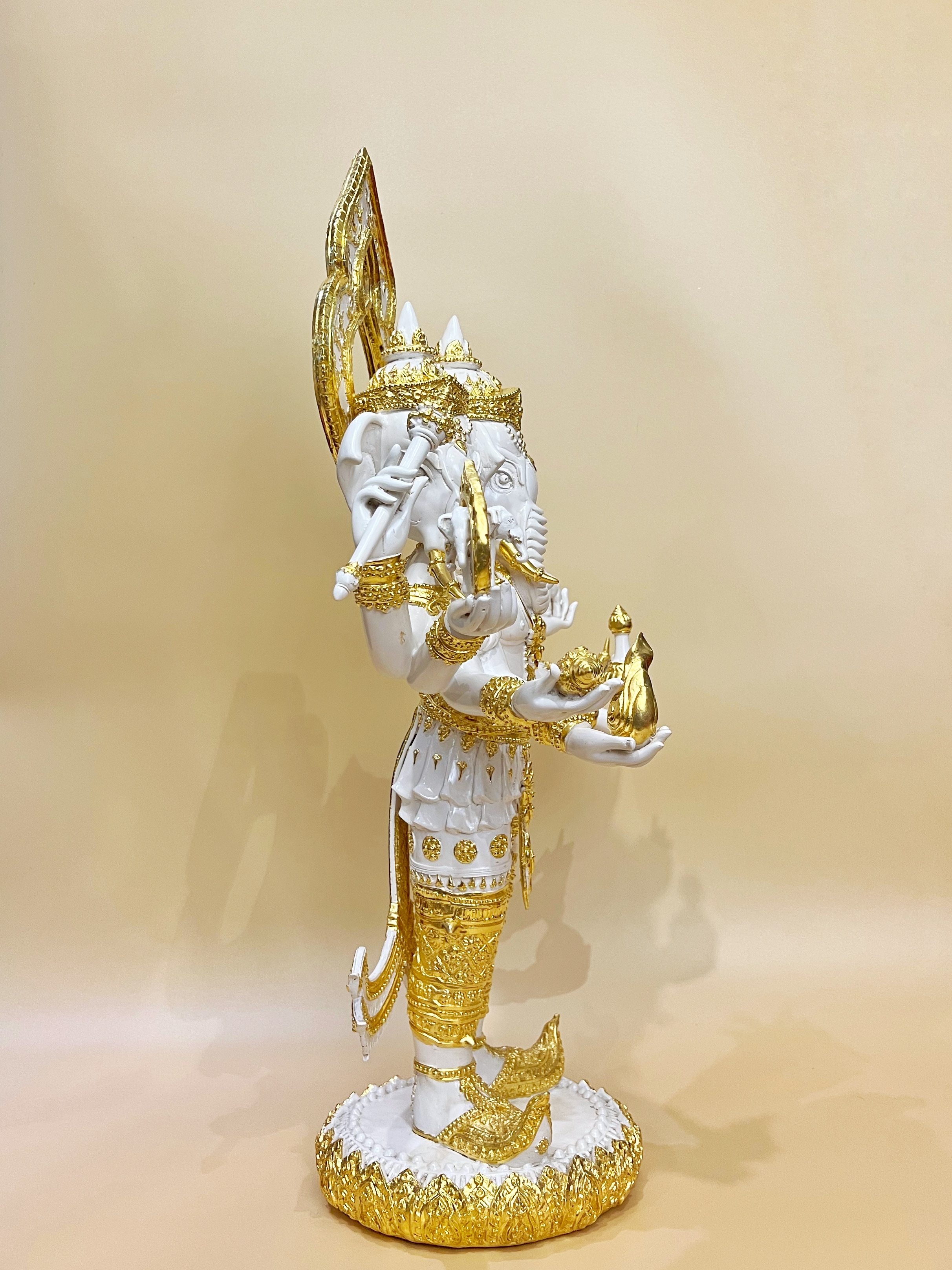 พระพิฆเนศ ปางตรีมุขคณปติ หน้าตัก 12 นิ้ว