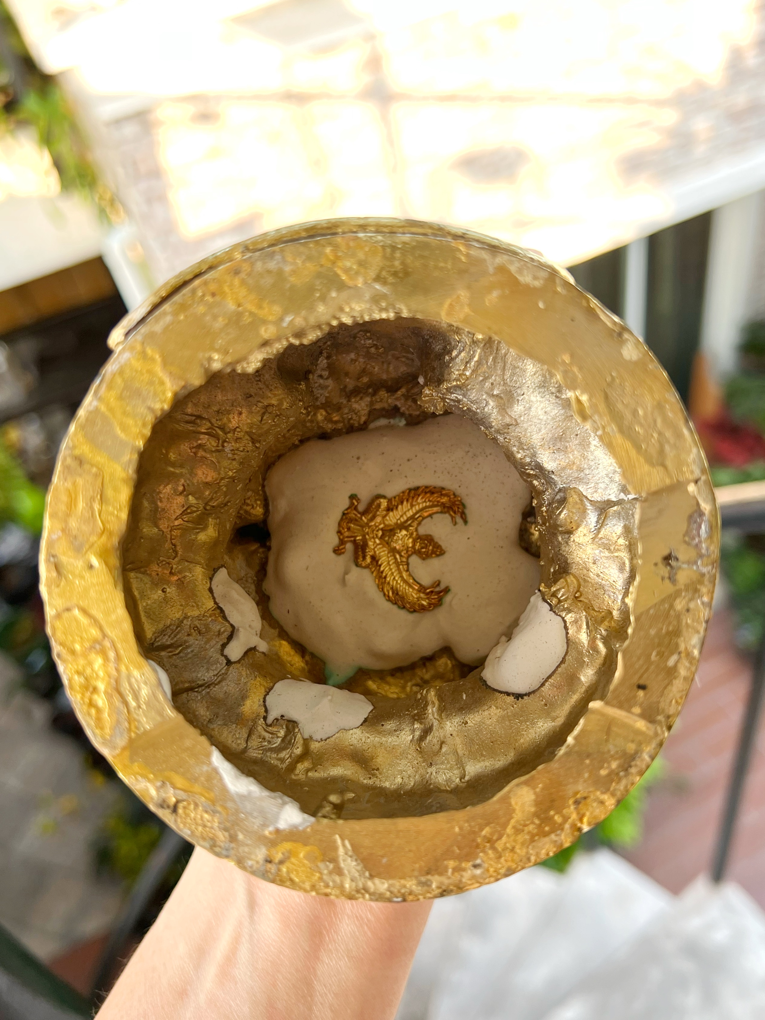 พญาครุฑ รุ่น เหยียบเงินเหยียบทอง สูง 10”