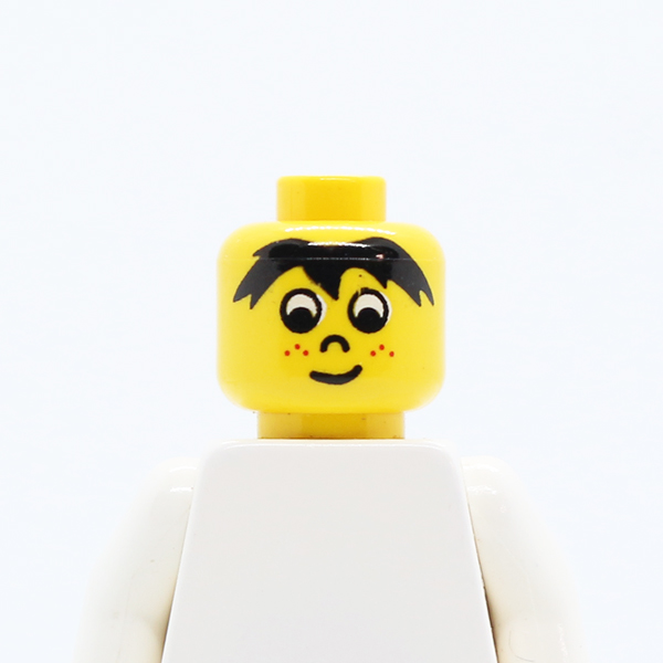 Male Bangs and Freckles Pattern - Blocked Open Stud