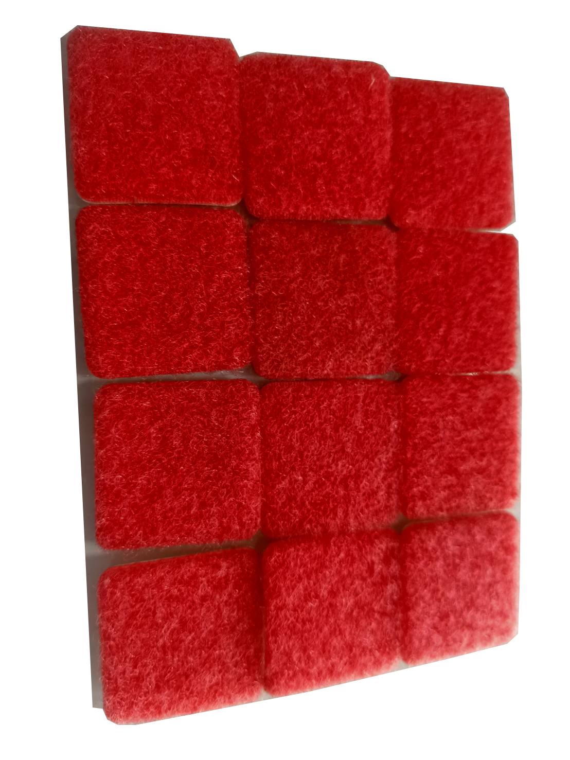 เทปตีนตุ๊กแก สี่เหลี่ยม กว้าง 3 ซม.ยาว 3 ซม. ชนิดมีกาวในตัว บรรจุ 24 ชิ้น (x12 คู่)