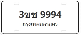 ป้ายประมูล 3ขช 9994