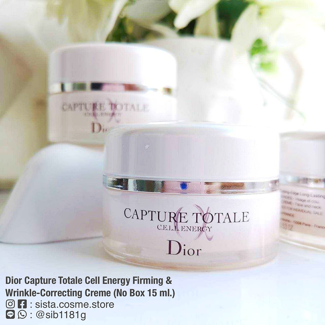 Dior Capture Totale Cell Energy Firming & Wrinkle-Correcting Creme (No Box 15 ml.)