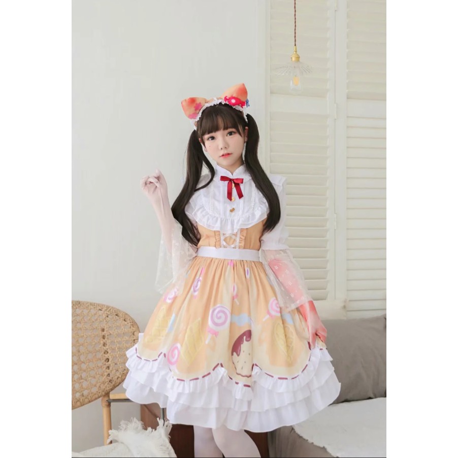 ชุดเมด ชุดแม่บ้าน ชุดเมดลายขนม ชุดเมดเกมส์ identity ชุดเมดนักปรุงน้ำหอม