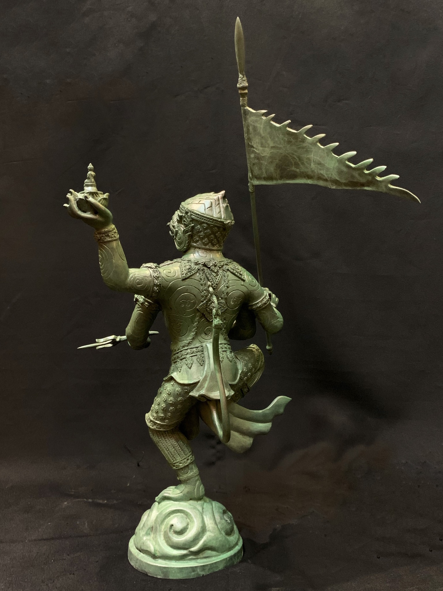 หนุมานชนะมาร ประทานพร หน้าตัก 9 นิ้ว