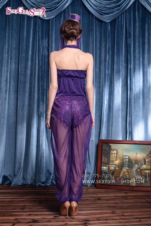 ชุดคอสเพลย์ ชุดแฟนซี ชุดนิทาน อาหรับราตรี Cosplay - ชุดจินนี่ ชุดอาหรับ ชุดเปอร์เซีย สีม่วงชวนค้นหา