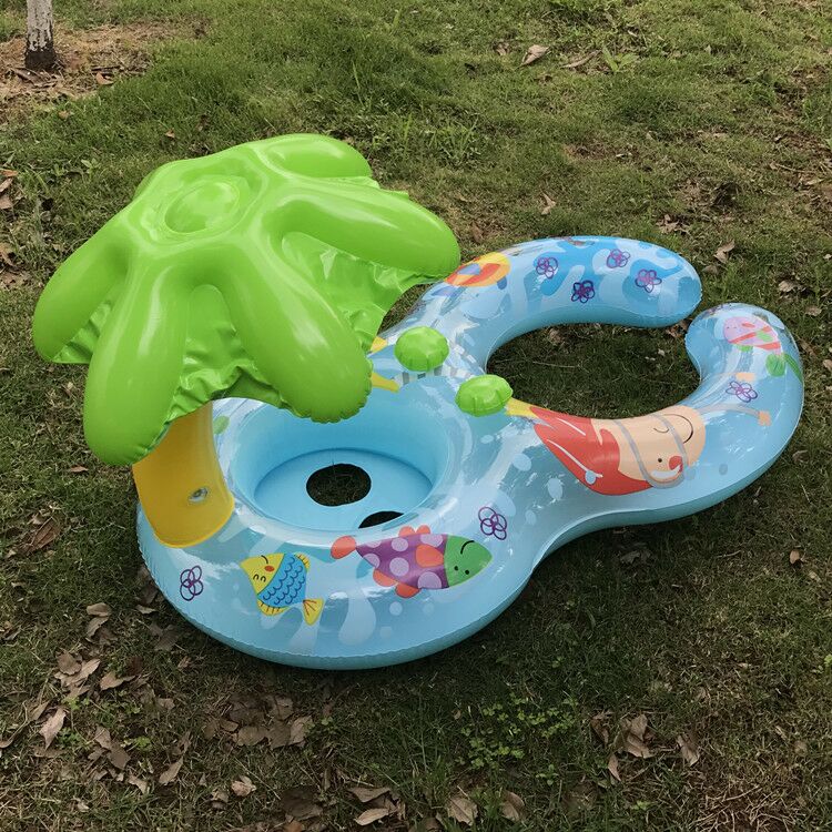 INTEX ห่วงยางแม่และเด็ก มีร่มกันแดด Inflatable INTEX Mom-Baby with Umbrella Pool Float