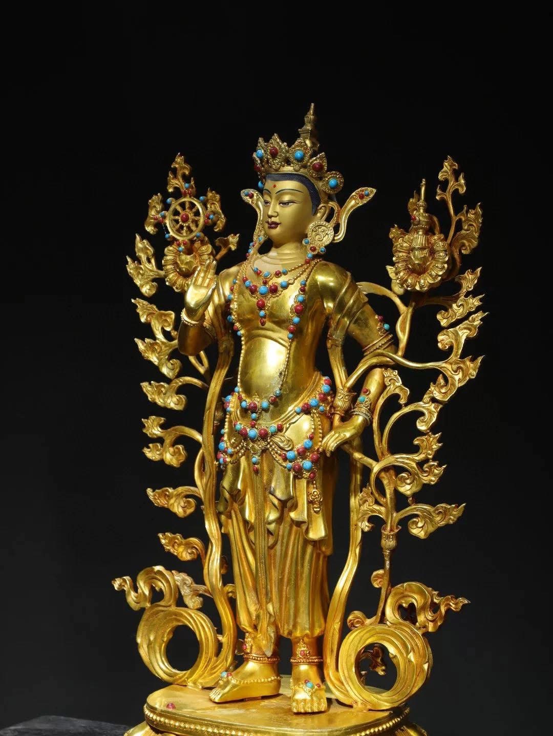 Pre-Order : พระศรีอริยเมตไตรย พระเมตตรัยโพธิสัตว์ สูง 57 cm