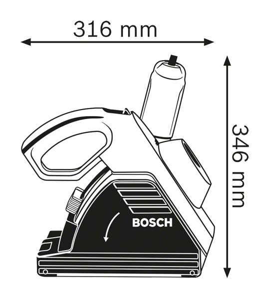 Bosch รุ่น GNF 35 CA เครื่องเซาะร่องในผนัง