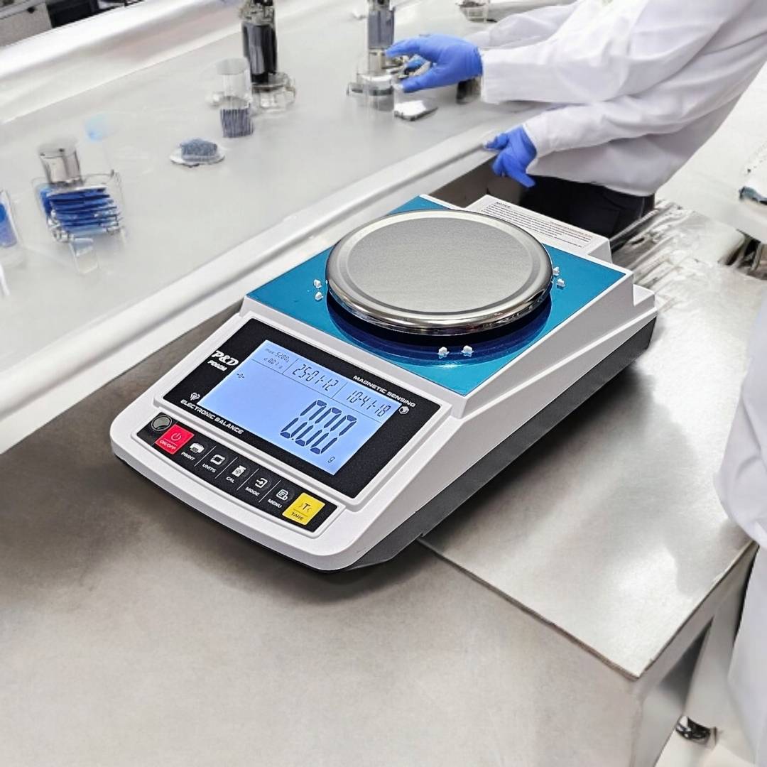 เครื่องชั่งละเอียด 5200 g. ค่าละเอียด 0.01 g. (ต่อคอมพิวเตอร์)