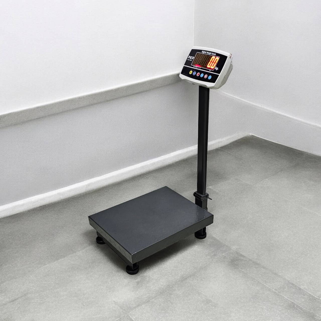 เครื่องชั่งดิจิตอล 100 kg. ค่าละเอียด 20 g. แท่นชั่งเสาพับได้ 30x40 cm.