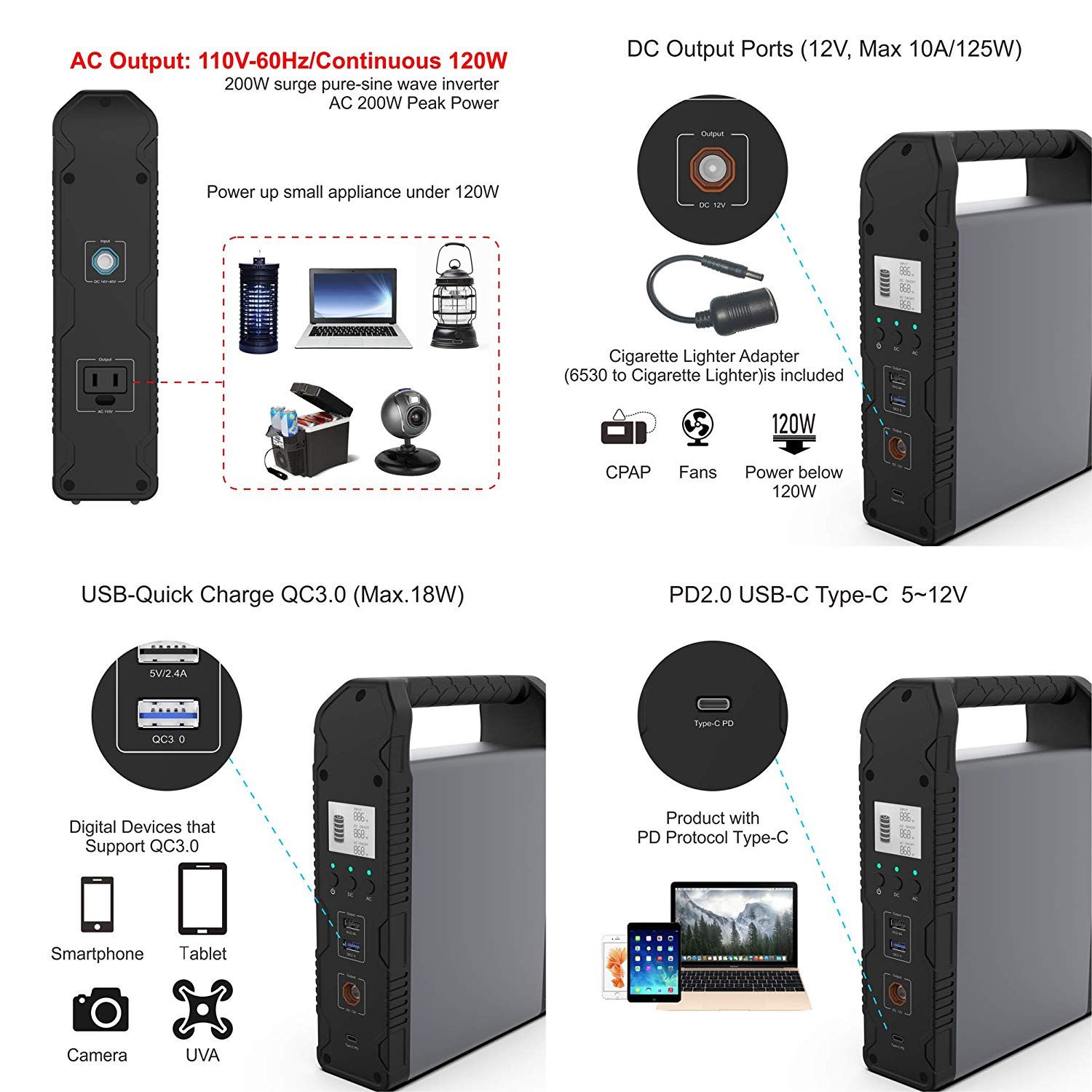 PowerOak PS1/EB20 ความจุ 60,000mAh/200Wh