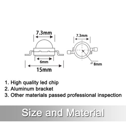 หลอด LED 1W (สีขาว)