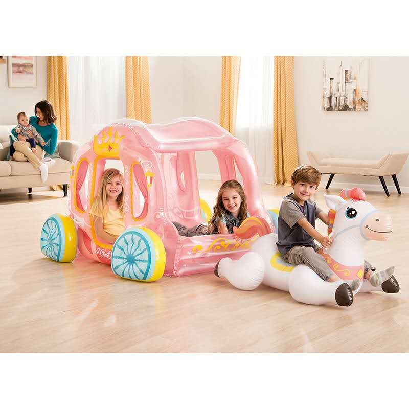 แพยางรถม้า เจ้าหญิงสีชมพู Inflatable Carriage Pink Princess Pool Float