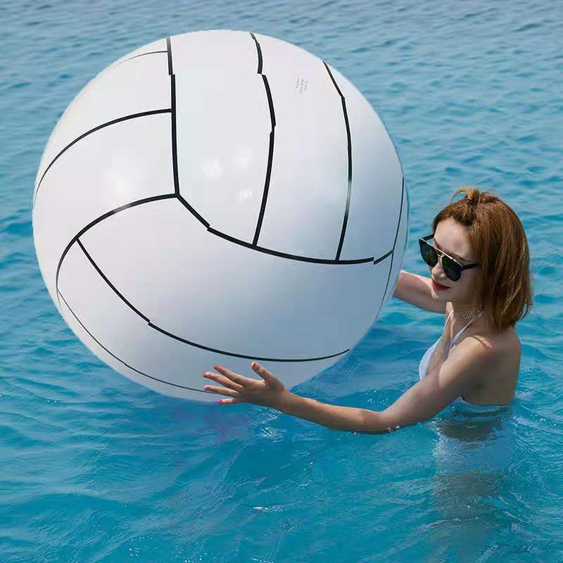 ลูกบอลชายหาด สีขาว ขนาดใหญ่ Inflatable Giant White Beach Ball