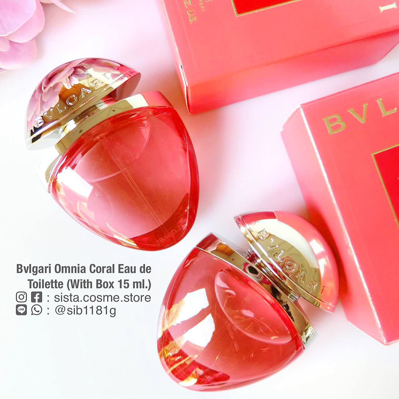 Bvlgari Omnia Coral Eau de Toilette (With Box 15 ml.)