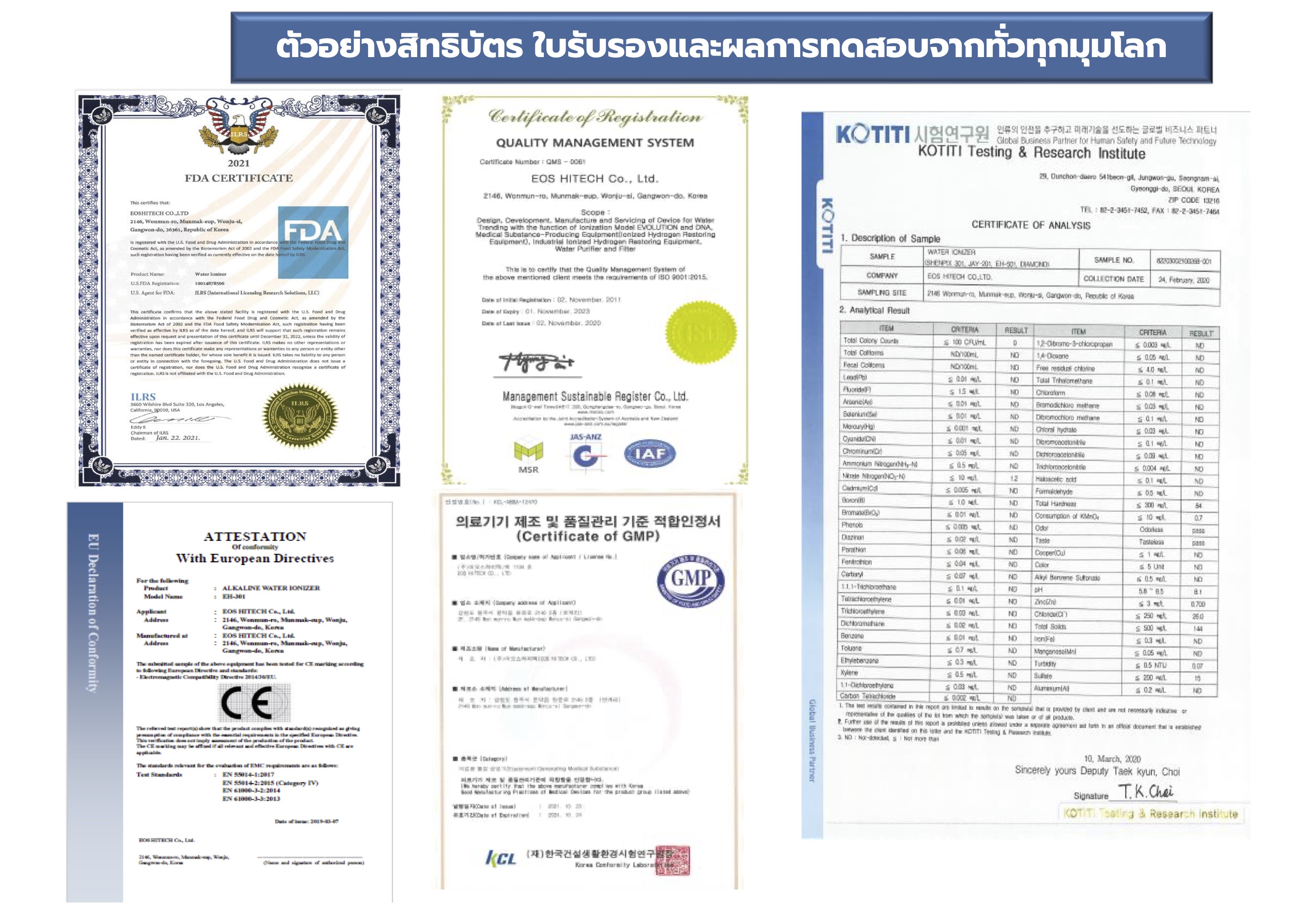 Alkaline Healing Water (EOS)-เครื่องกรองน้ำอัลคาไลน์ ไฮโดรเจน