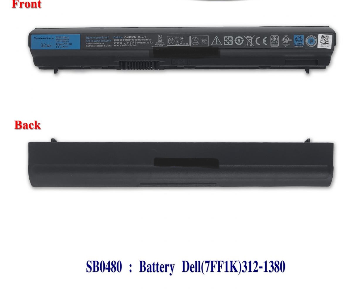 SB0480 - BatteryDell(ORG)(7FF1K)312-1380,32WH,E6320-3C