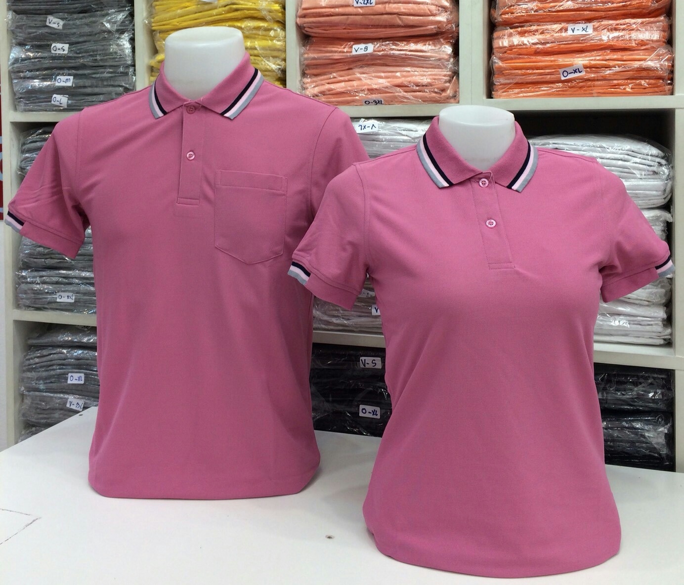 เสื้อโปโลหญิง-ชาย ไซต์ S-3XL