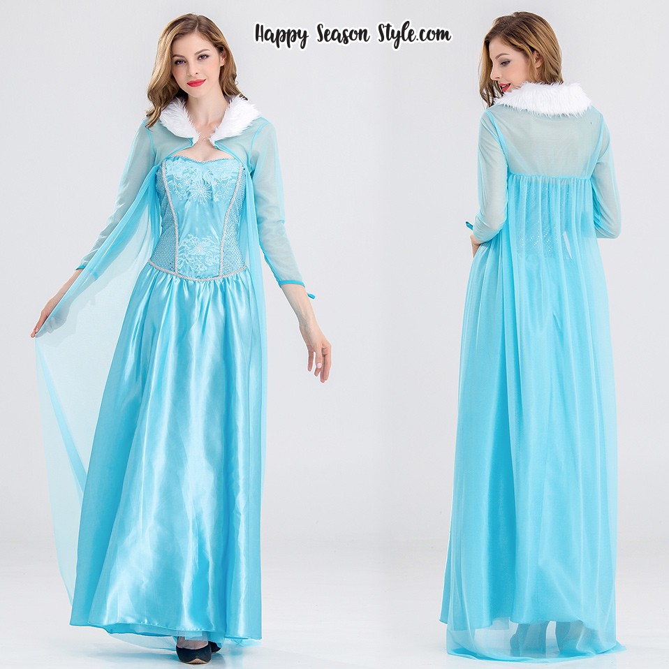 ชุดเจ้าหญิง เอลซ่า ราชินีหิมะ Frozen