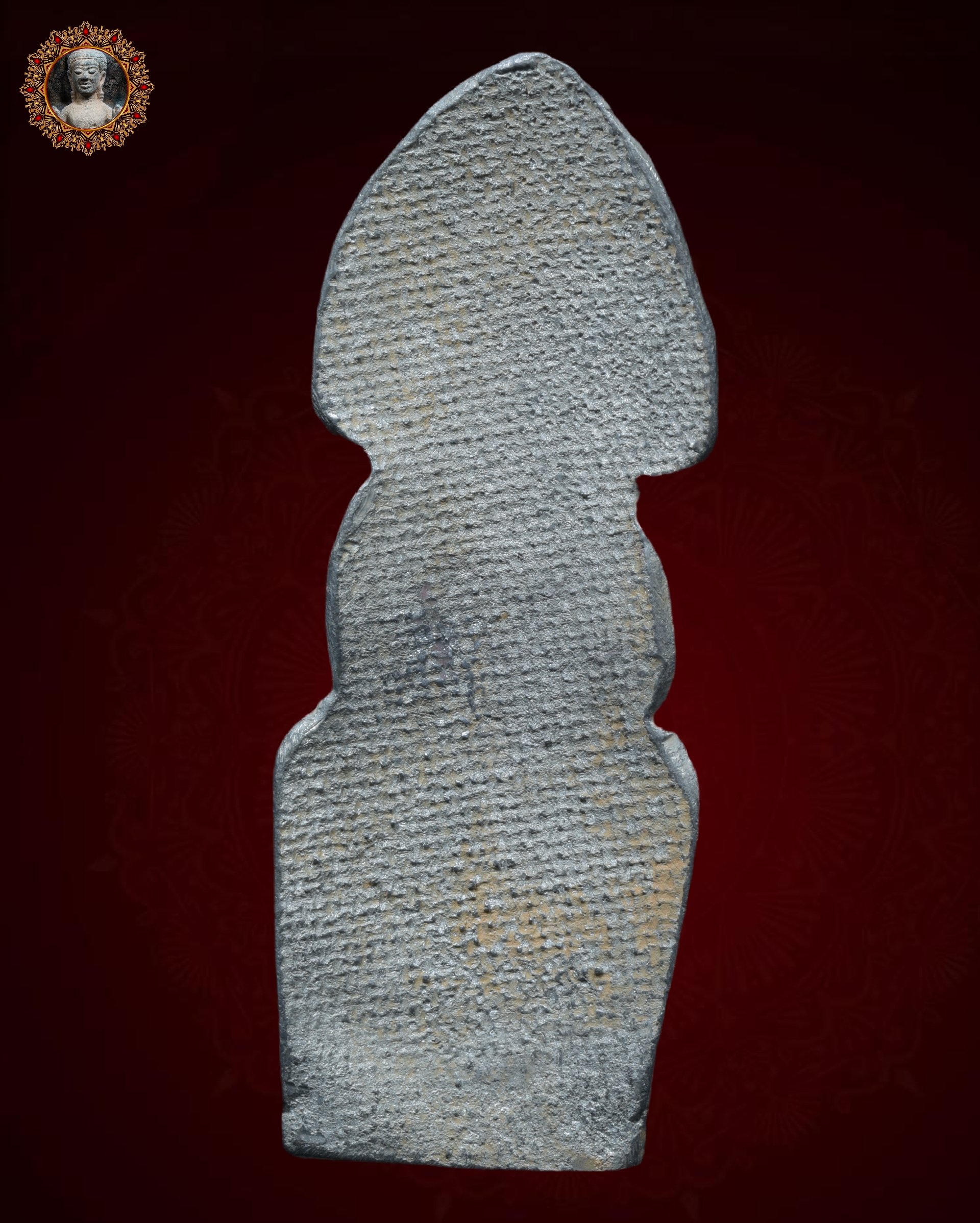 พระปางนาคปรก เนื้อชินเงิน ผิวปรอท