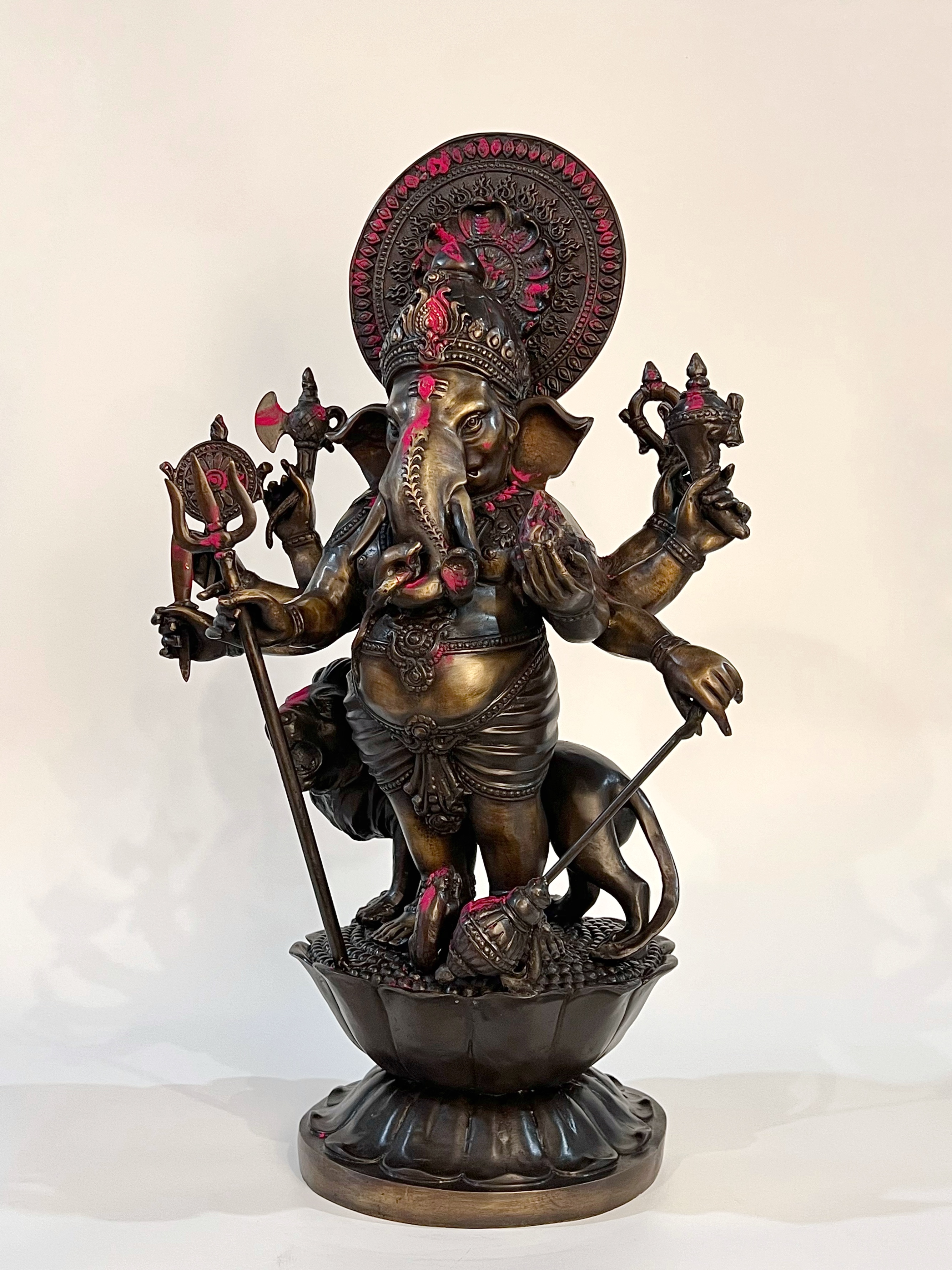 พระพิฆเนศ ปางศรีชูบาดิษติกานาปติ หรือ ปาง 51 ตา (ปางที่ 33) หน้าตัก 9 นิ้ว**