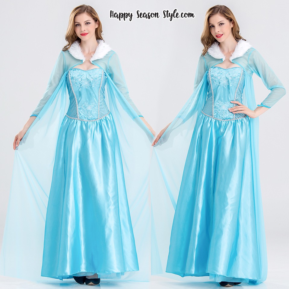 ชุดเจ้าหญิง เอลซ่า ราชินีหิมะ Frozen