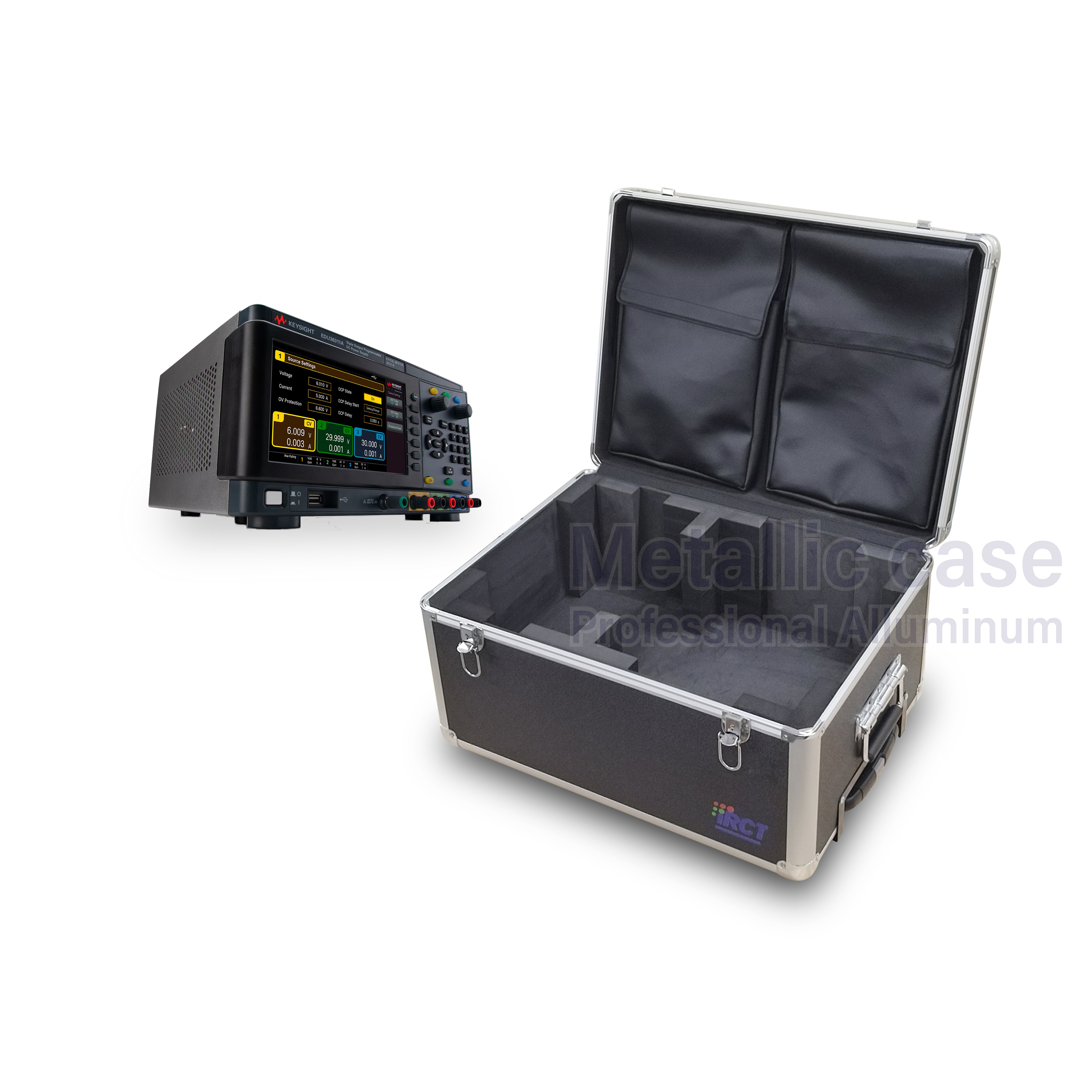 metalliccase8868-09-6606 / Keysight EDU36311A + Keysight EDU33212A (52.5x39x28 T2C1H3K1P3U6)