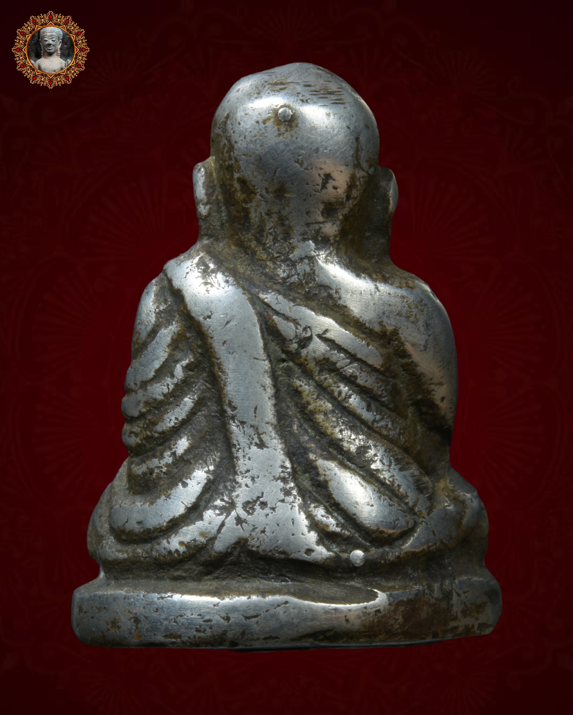 หลวงพ่อเงิน พิมพ์นิยม เนื้อแก่เงิน