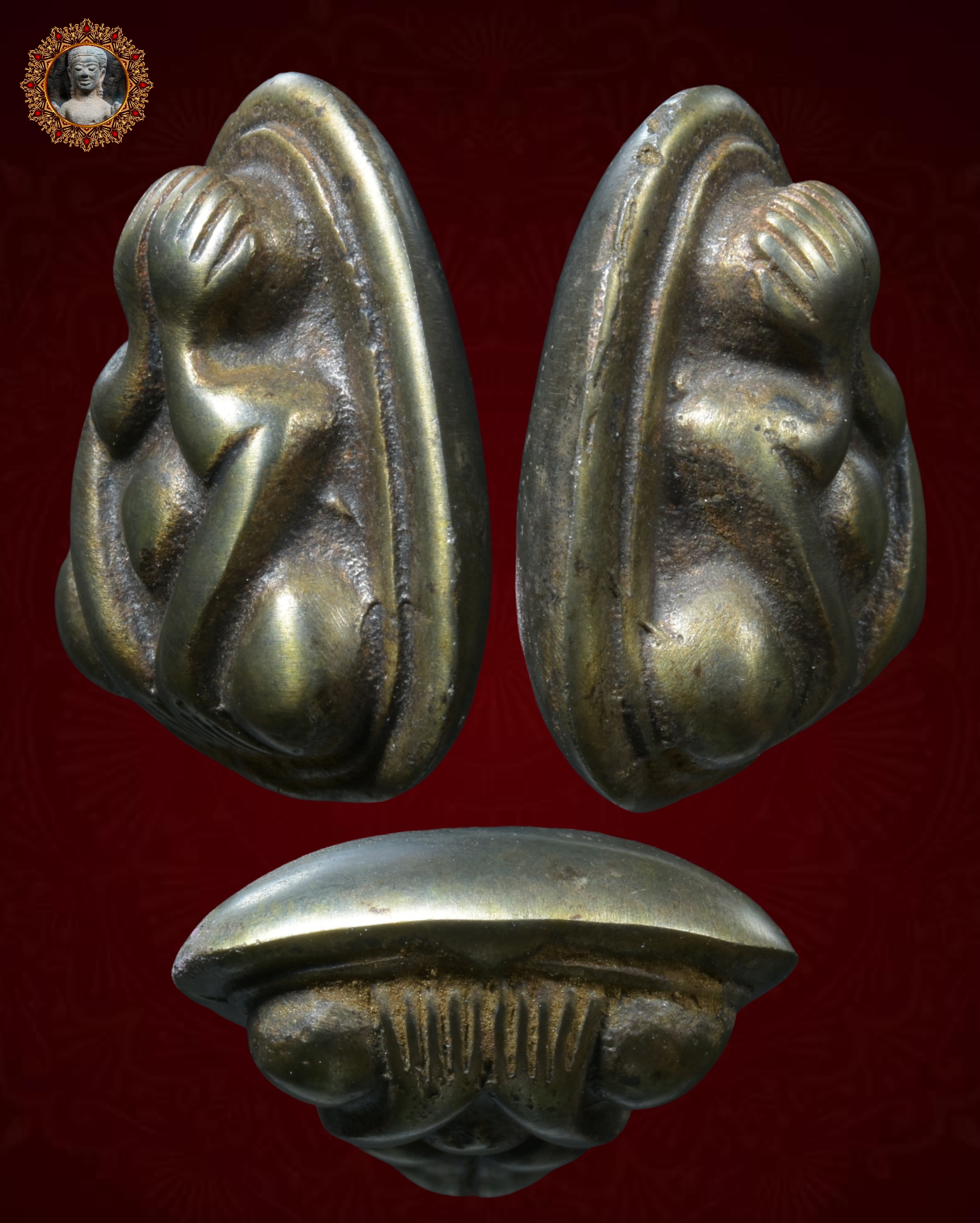 พระปิดตาหลวงพ่อทับ เนื้อเมฆสิทธิ์