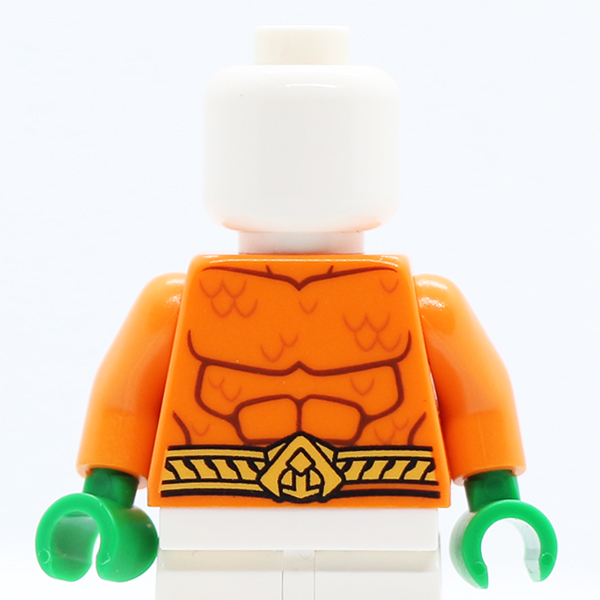 Bare Chest with Muscles Outline, Scales and Belt on Front and Back Pattern