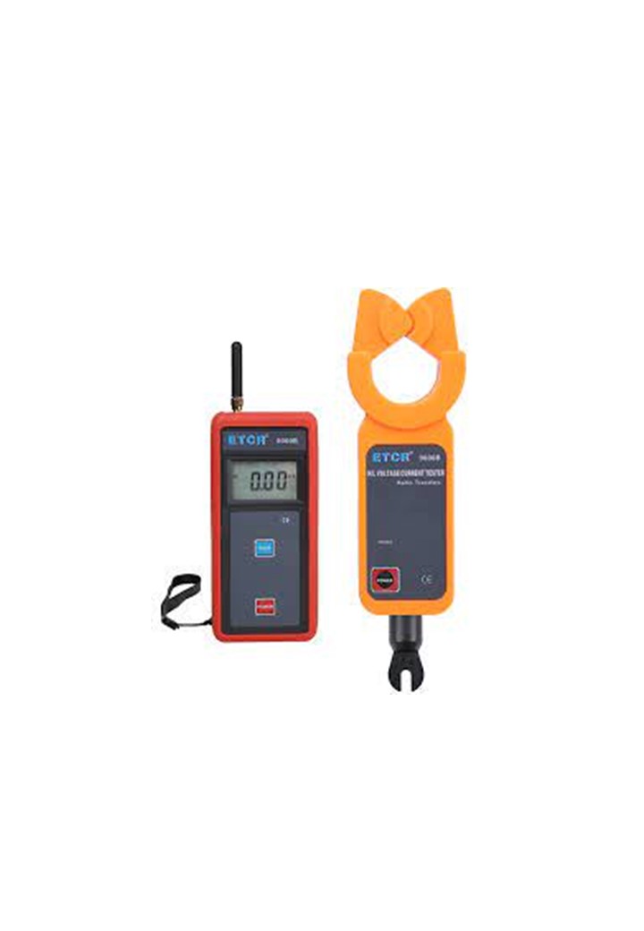 ETCR9000B (1200A) แคลมป์วัดกระไฟฟ้าแรงดันไฟสูง 60 kV แบบแยกหน้าจอแสดงค่าผ่านการสื่อสารแบบไร้สาย (Wireless H/L Voltage Clamp Current Meter) พร้อมไม้ฉนวนความยาว 1 เมตร x 5 ชิ้น