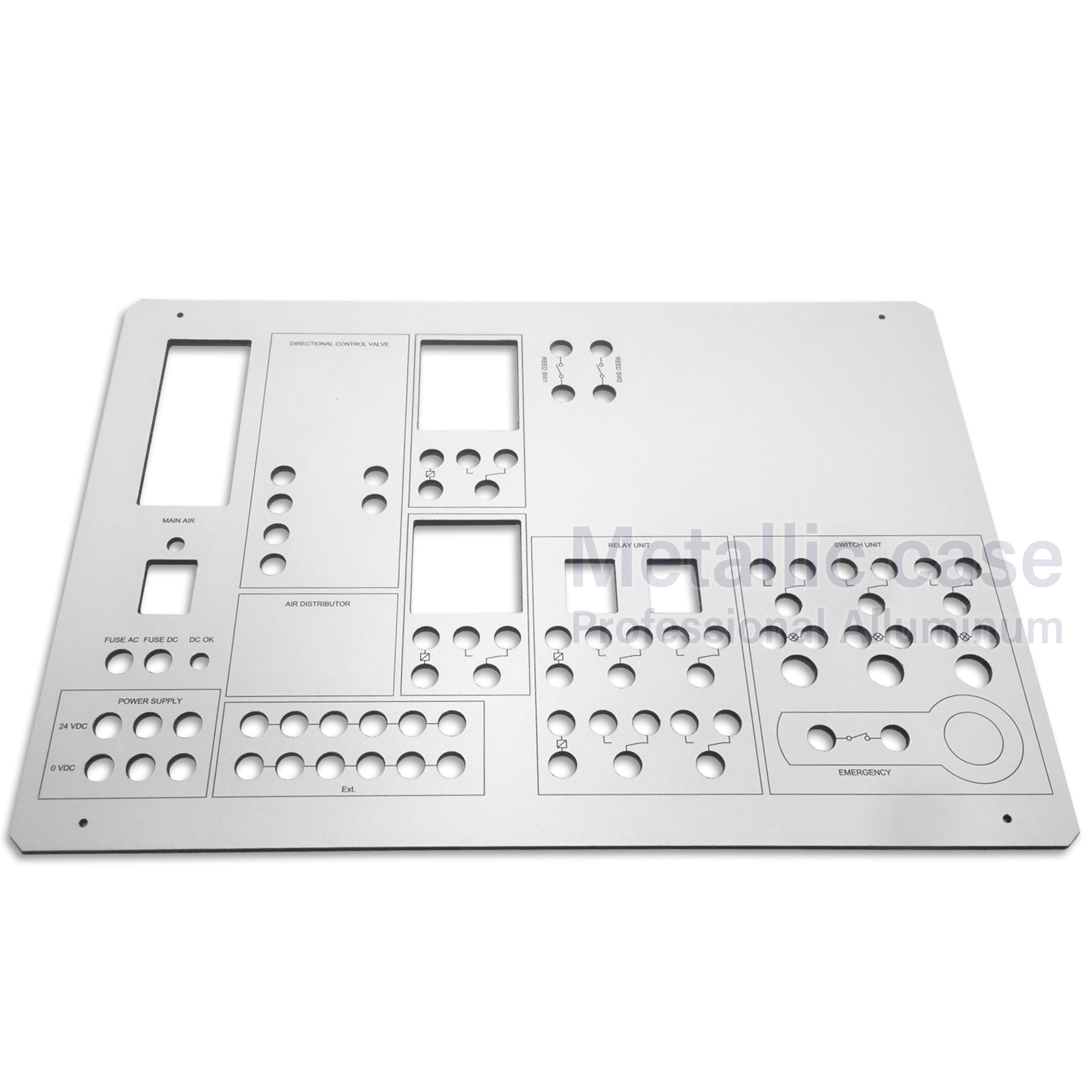metalliccase2-0540-AAA-6405/ Demo Panel Pneumatic Panel (450x315x4)