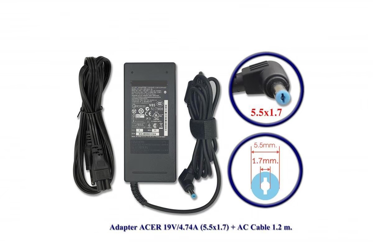 Adapter ACER 19V 4.74A (5.5x1.7)+AC