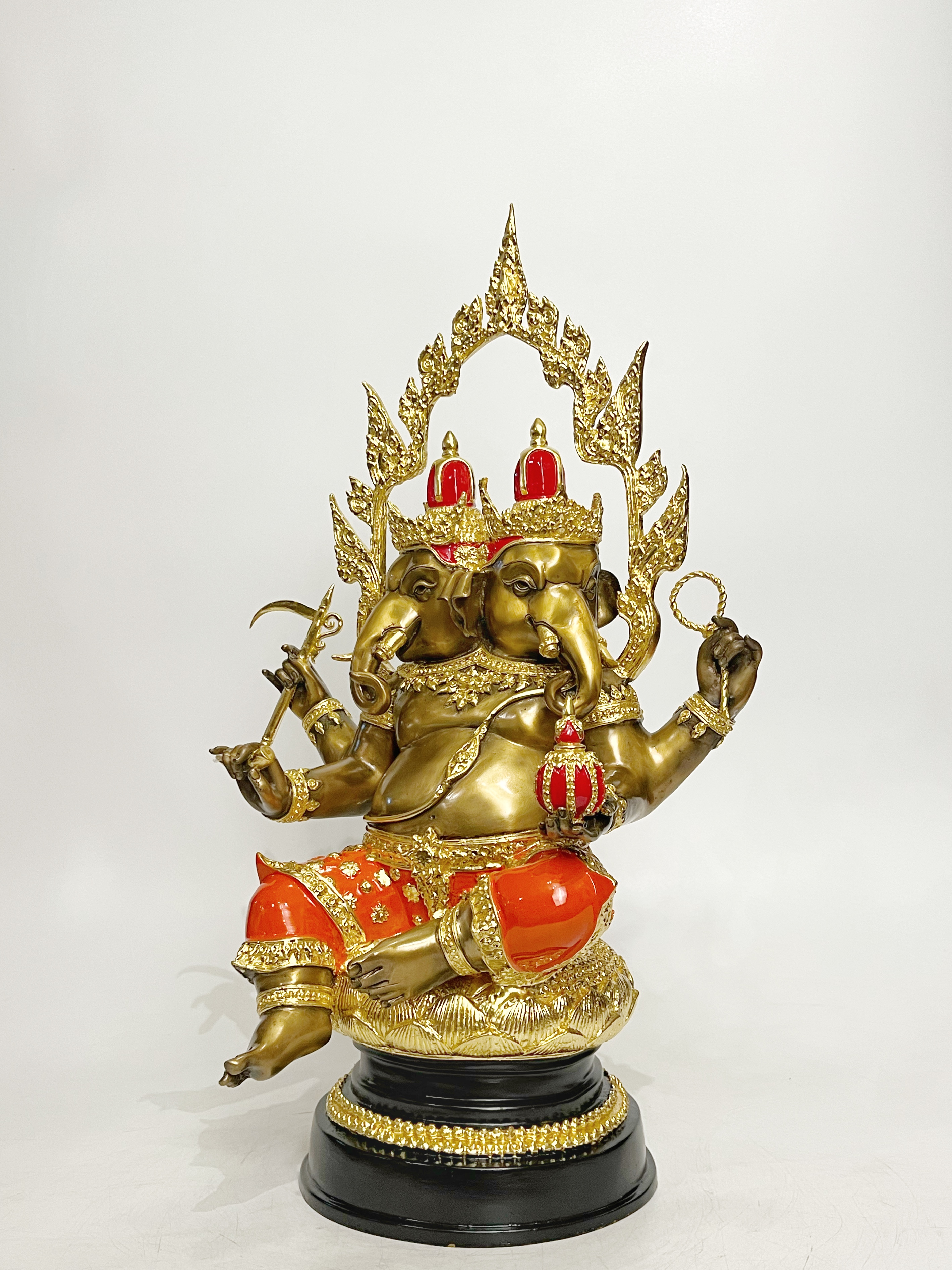 พระพิฆเนศ ปางทวิมุข หน้าตัก 9 นิ้ว