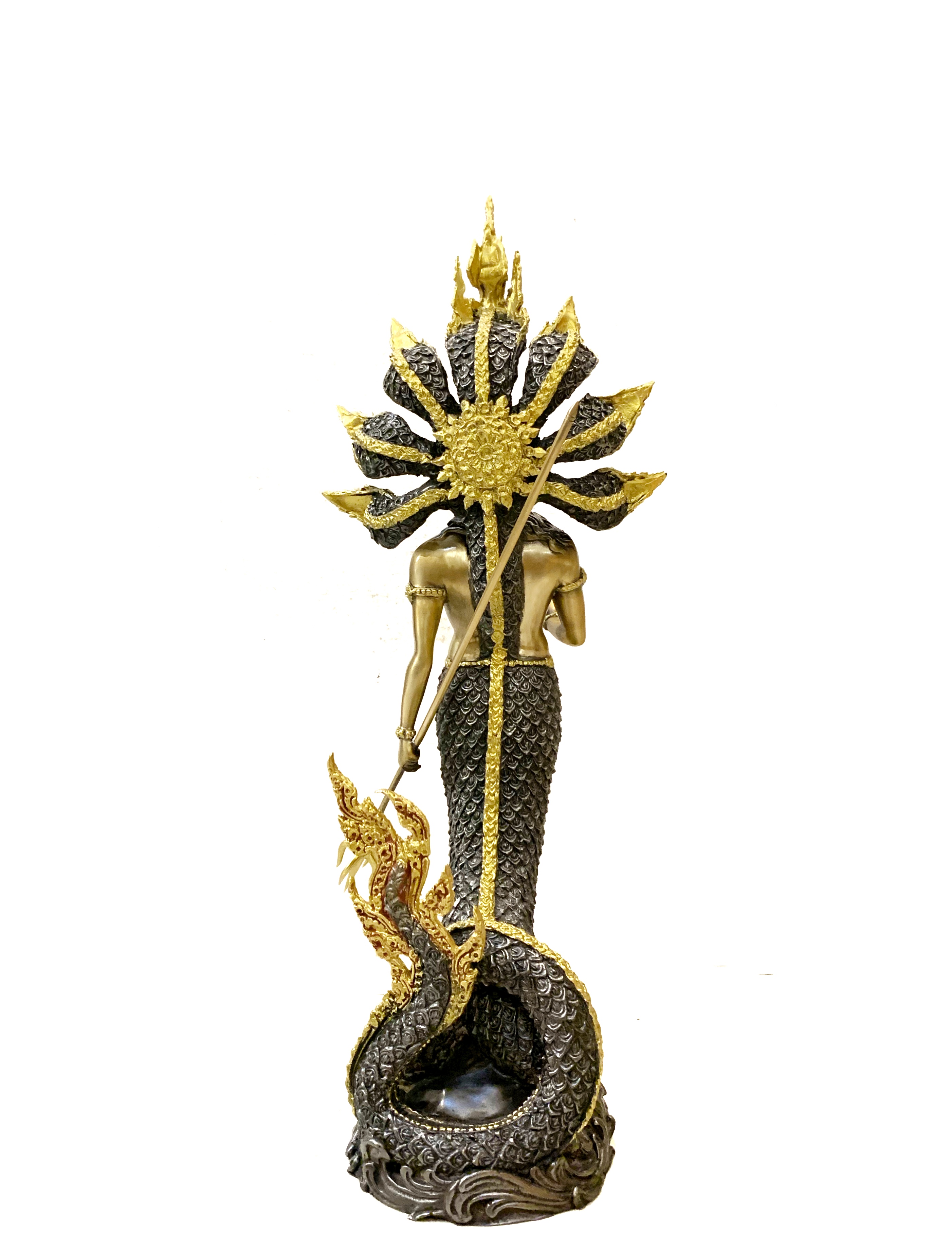 ปู่นาคราช ทรงตรีศูล หน้าตัก 9 นิ้ว (ปรก 7 เศียร)