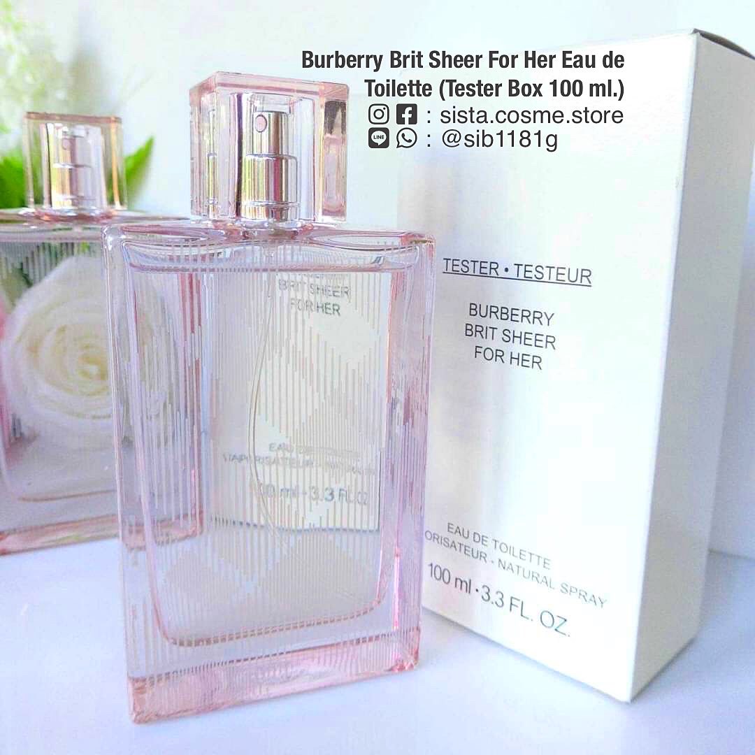 Burberry Brit Sheer For Her Eau de Toilette (Tester Box 100 ml.)