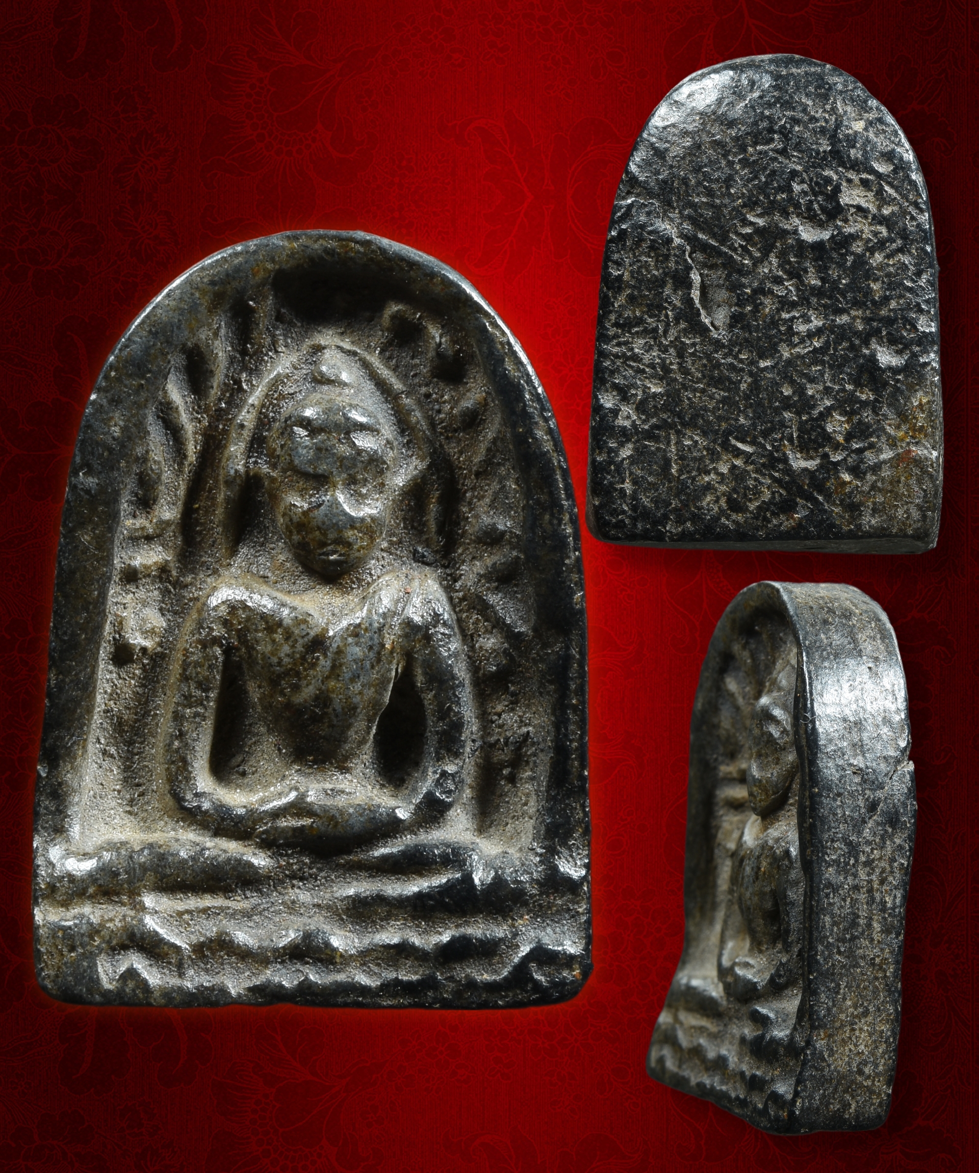 พระซุ้มกอ พิมพ์ใหญ่ เนื้อดำ