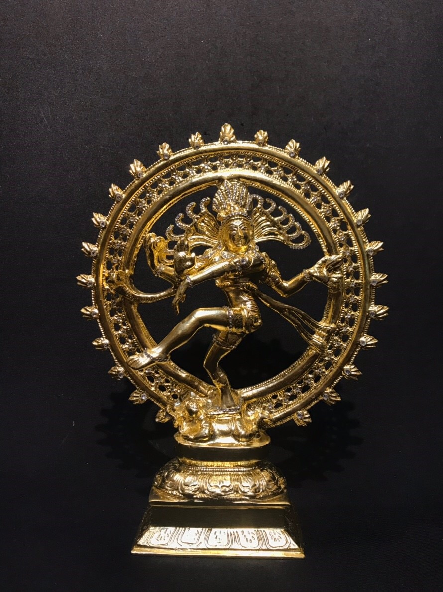 ตัวอย่างงานลงรักปิดทองคำเปลวเต็มองค์ พร้อมประดับ Swarovski