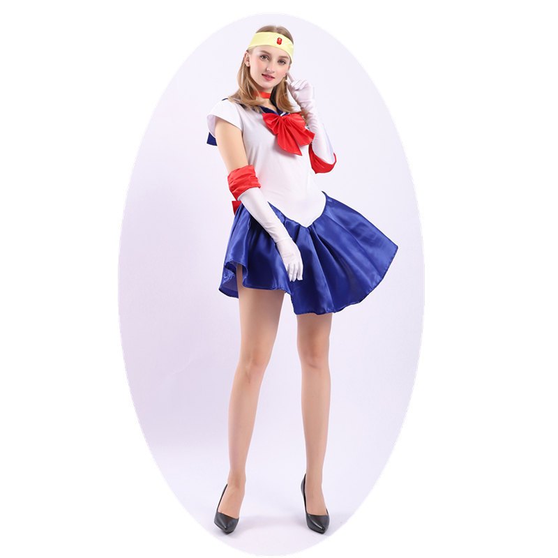 ชุดคอสเพลย์ Sailor Moon ชุดแฟนซีสำหรับผู้หญิง ไซส์ S M L XL