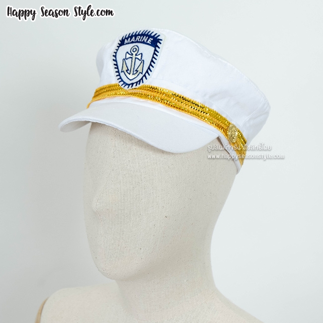 หมวกทหารเรือ กะลาสี กัปตัน สีขาว แบบ Girl's Generation