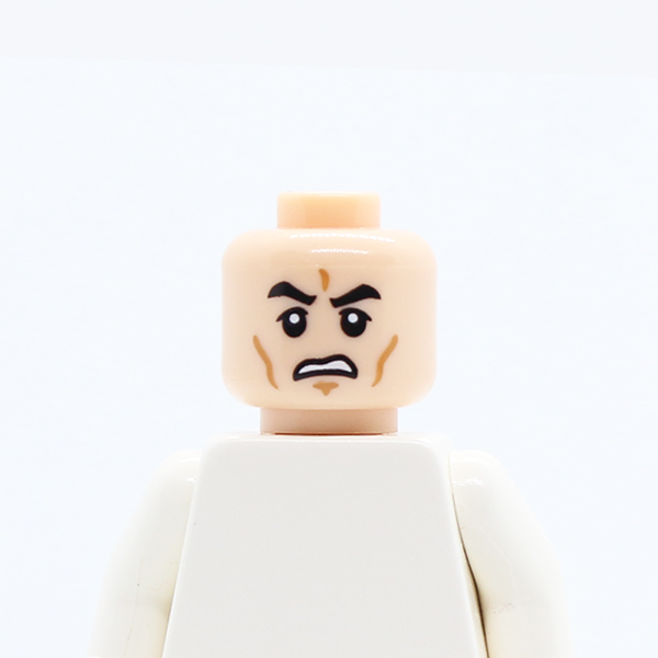 Black Eyebrows, Cheek Lines, Chin Dimple, Grimacing Pattern - Hollow Stud