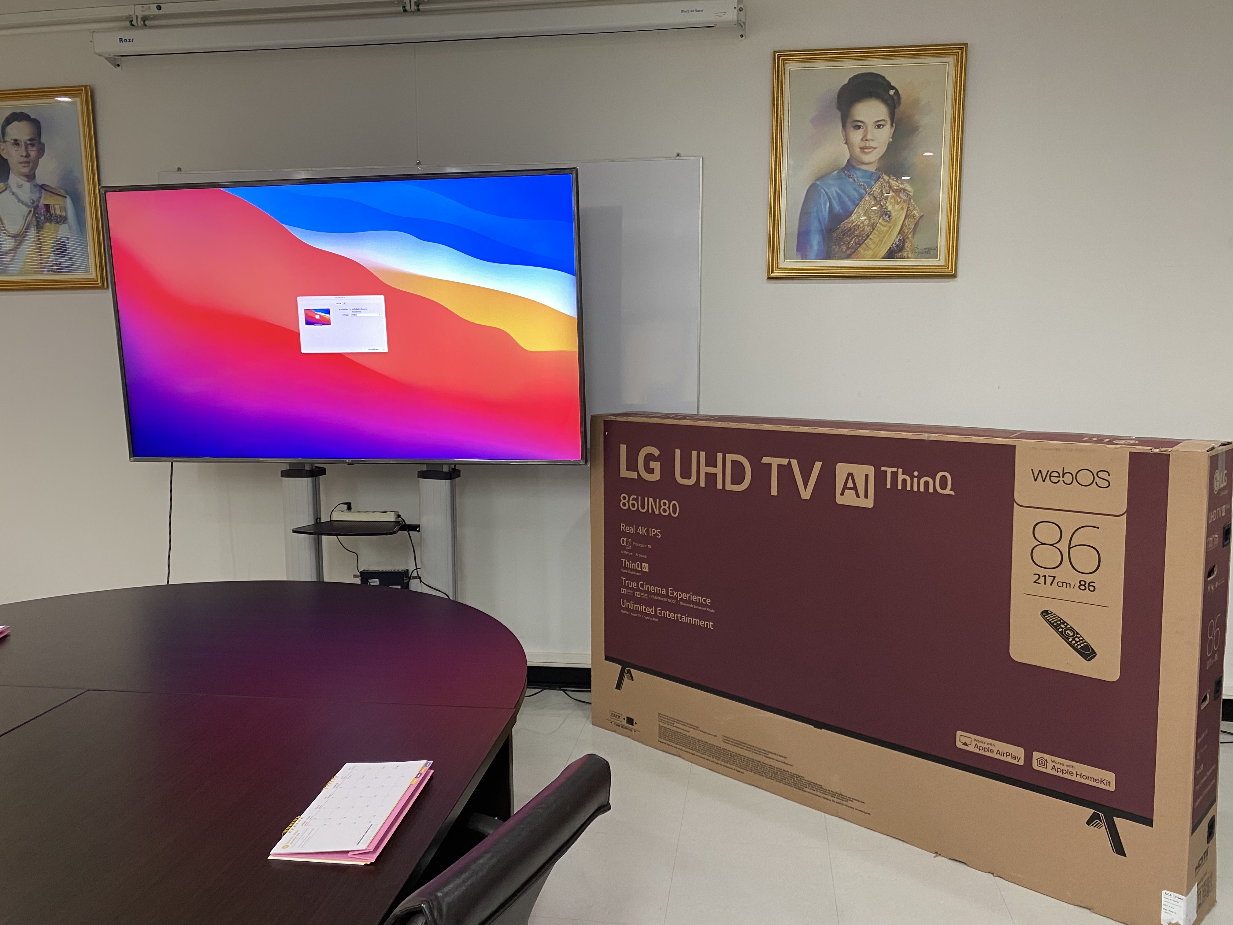 JMTVSTAND MT-F8200 ขาตั้งพื้นทีวีมีล้อเลื่อน(TV Stand) วัสดุ Aluminium อลูมิเนียม แบบล้อเลื่อนปรับสูง/ต่ำได้ 55"-98" นิ้ว{รับประกันสินค้า 3 ปี}0964746498