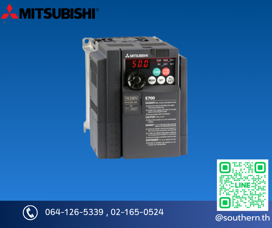 Mitsubishi Inverter FR-E700 Model:FR-E720S-0.75K 1 PHASE 220V