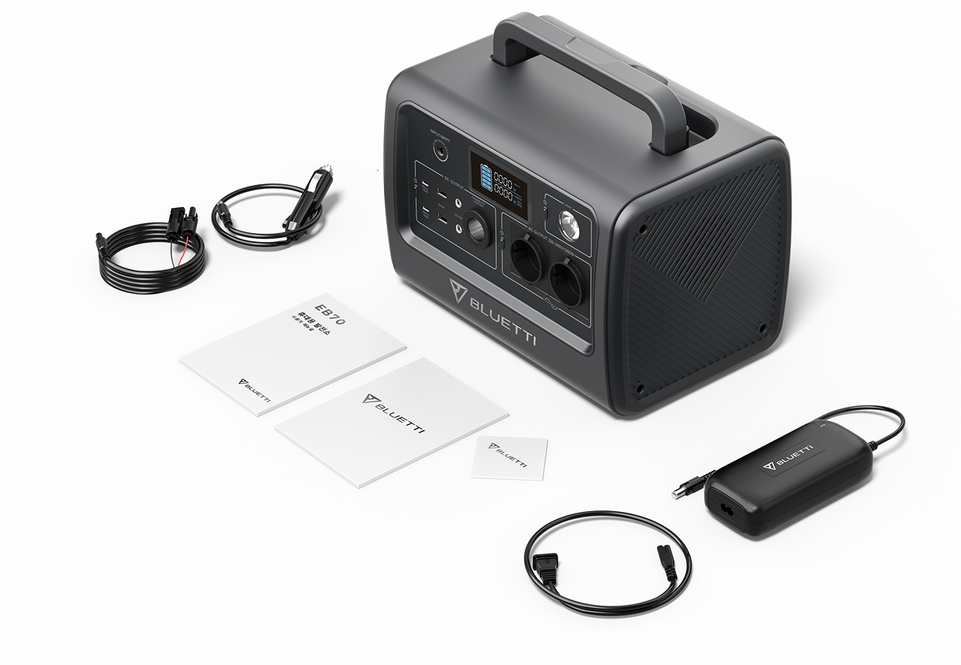 BLUETTI EB70 Portable Power Station + MP200 Solar Cell เซทแบตเตอรี่สำรองพกพา พร้อมโซลาร์เซลล์