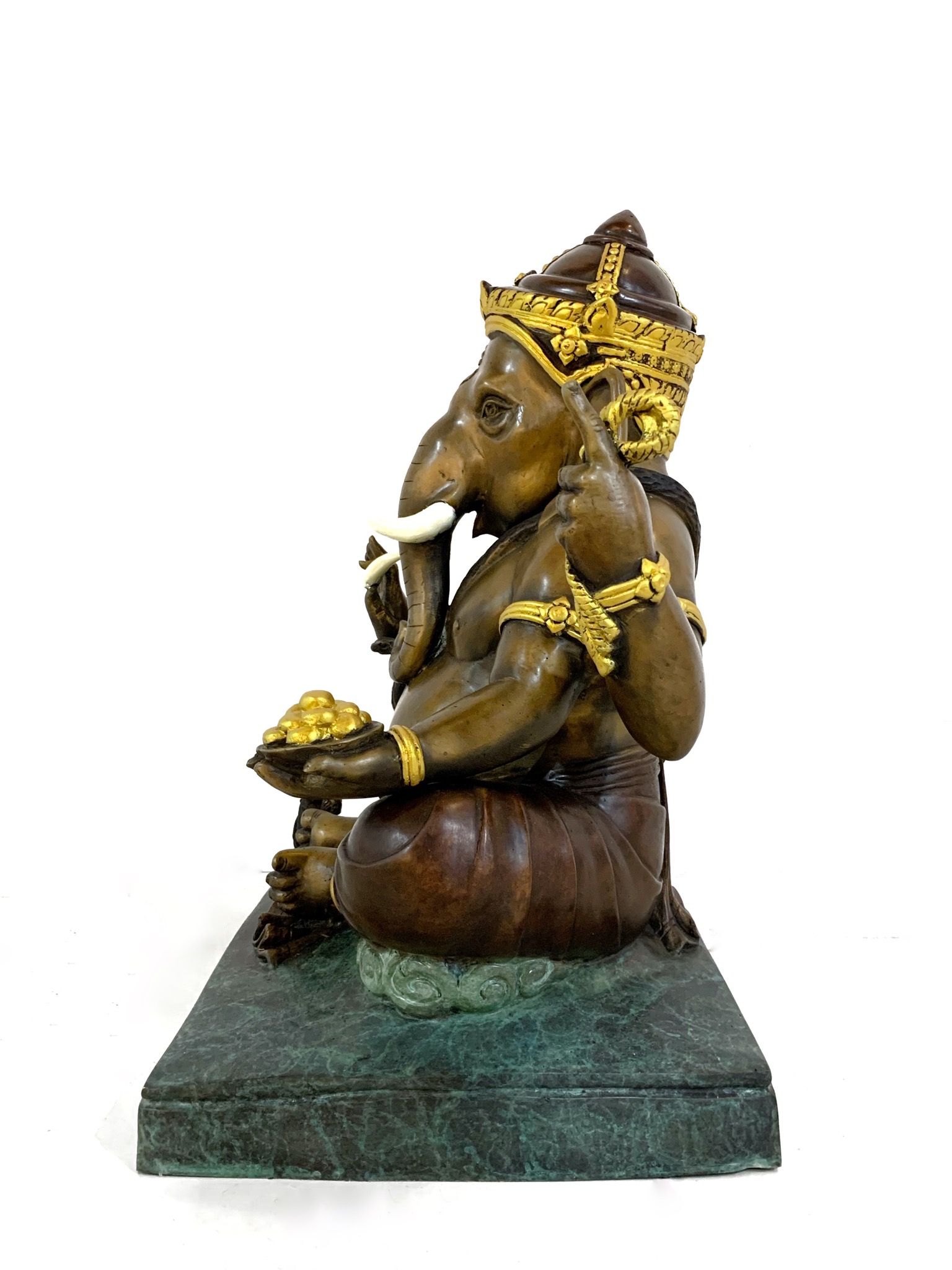 พระพิฆเนศ ปางเอกทันตะ หน้าตัก 16 นิ้ว (ฐานเหลี่ยม)