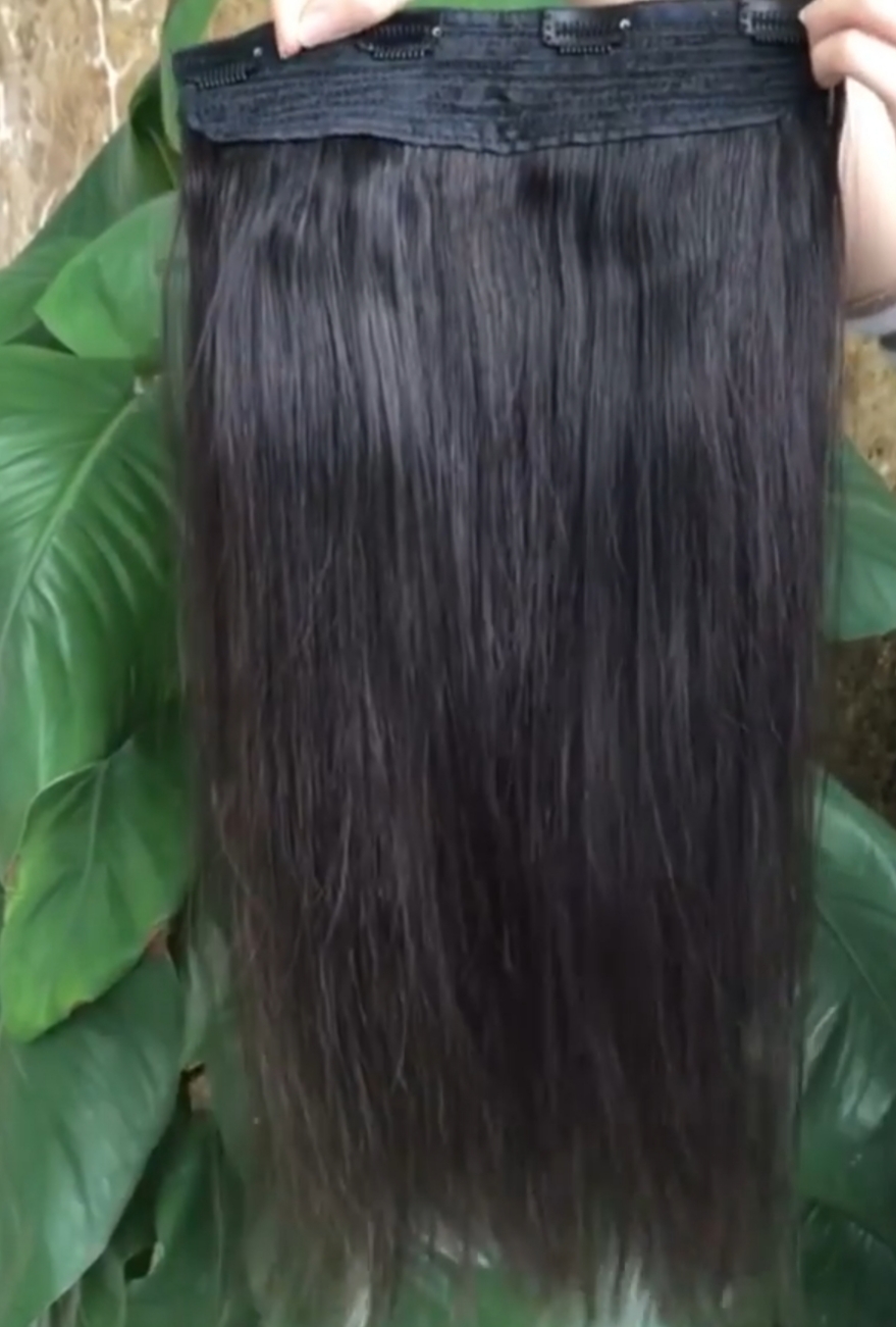 แฮร์พีชผมแท้ 100% ต่อผม เพิ่มผมหนา กว้าง28 ผมยาว50 ซม