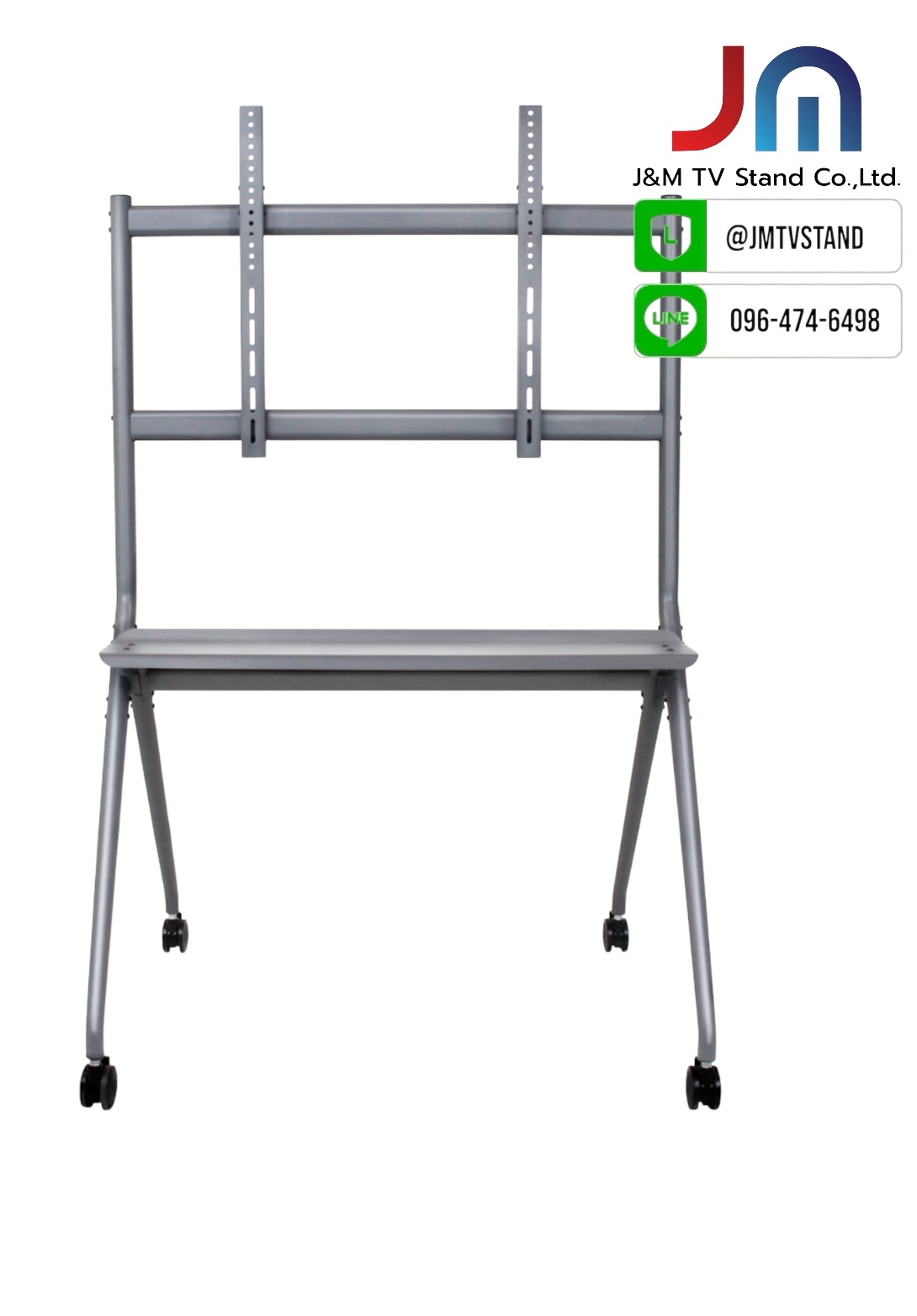 MT-F7400 ขาตั้งทีวีมีล้อเลื่อน วัสดุเหล็กหนา แข็งแรง รองรับทีวีขนาด 50 - 86 นิ้ว0964746498