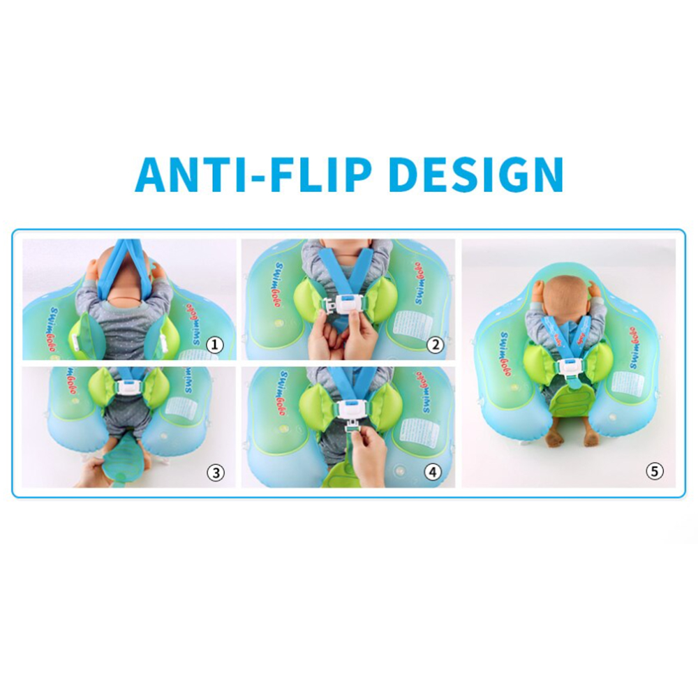 Swimbobo Baby Swim Float Kids Inflatable Swimming Ring ห่วงยางพยุงตัว มีที่ล๊อค สำหรับเด็กตั้งแต่ 3 เดือน - 6 ปี